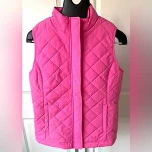 Vineyard Vines Pink Quilted Vest NWT Size Small Whale Logo Preppy
